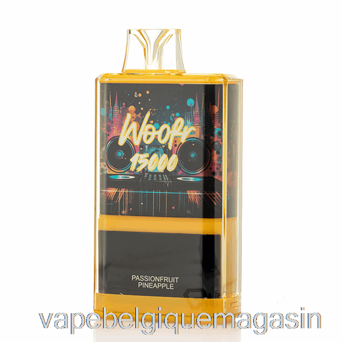 Vape Juice Woofr 15000 Ananas Fruit De La Passion Jetable